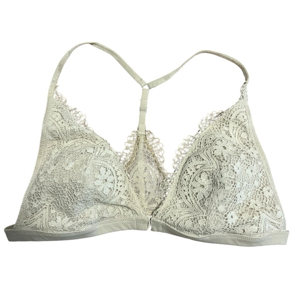 Victoria's Secret Lace Bralette in Light Sage